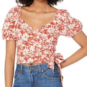 Madewell Anita Floral Tie-up Top